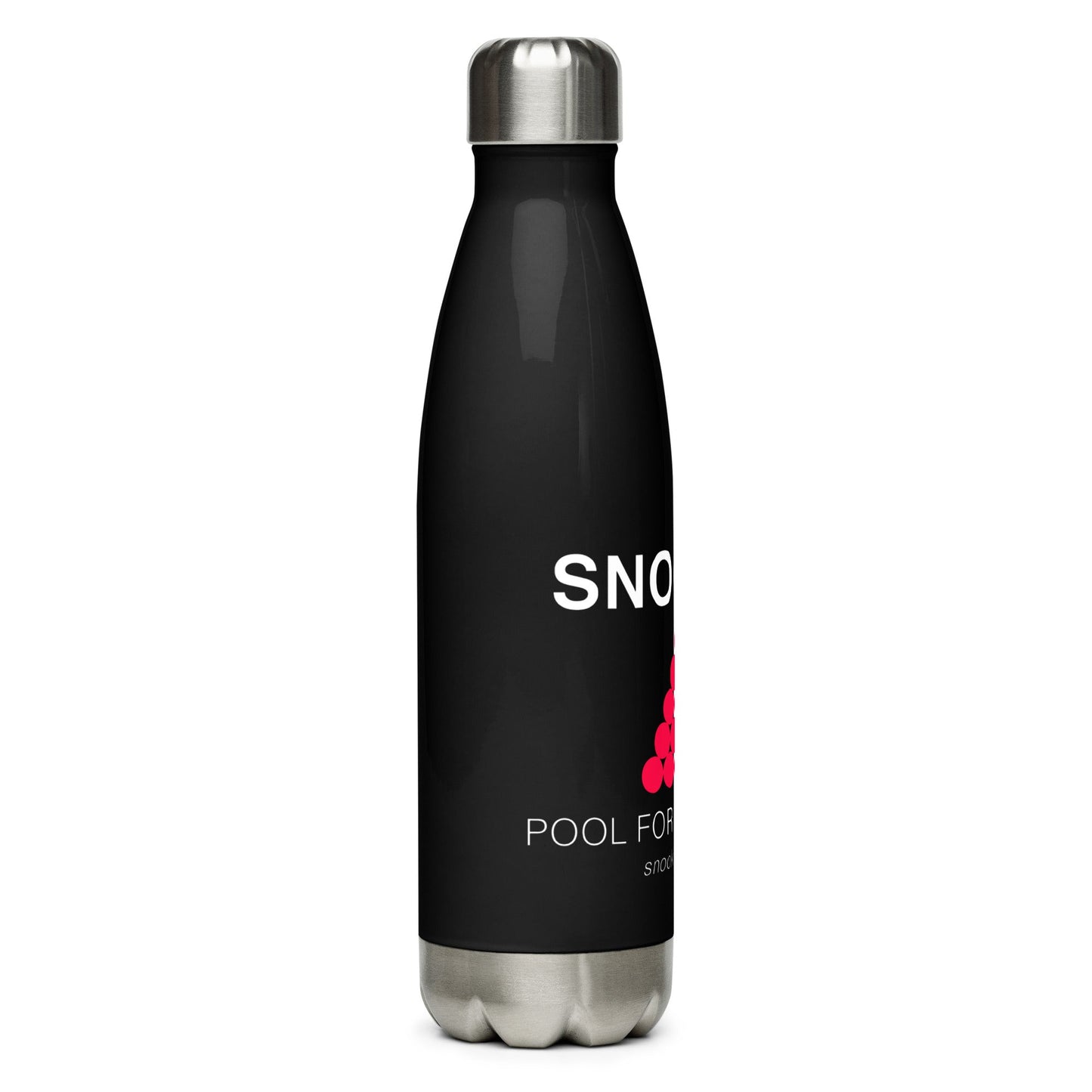 Snooker "Pool for Grown Ups" - Black stainless steel water bottle